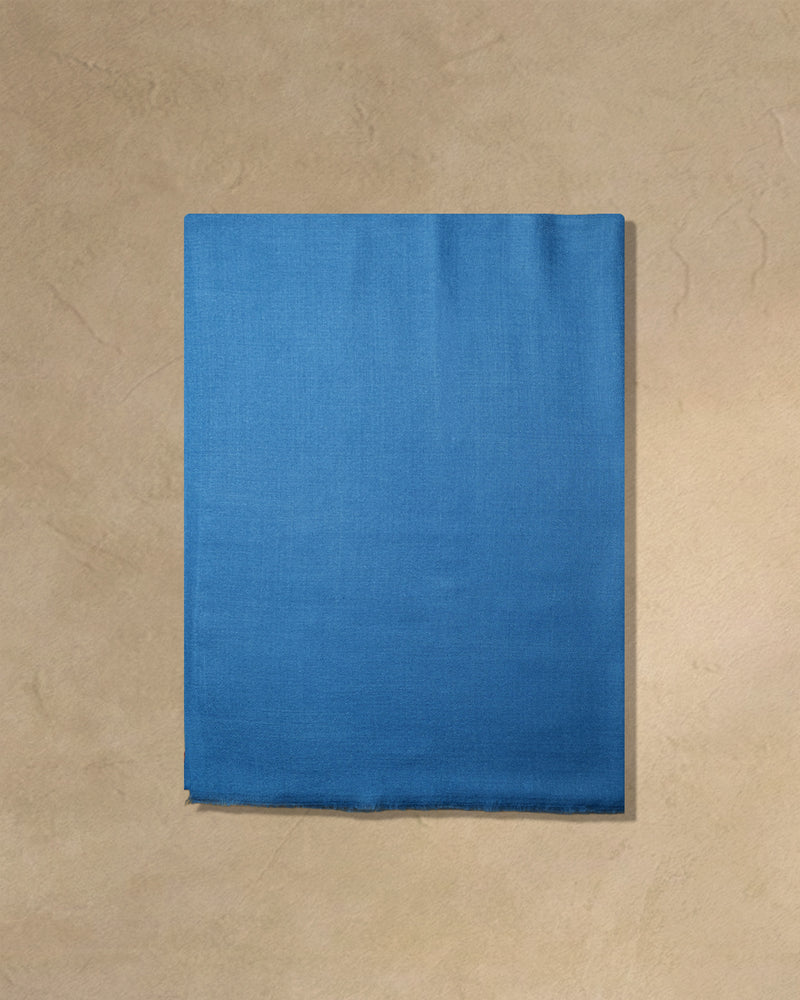 Open Sky Wool Stole  Sky Blue stole from the Ashwaa Sunrise collection