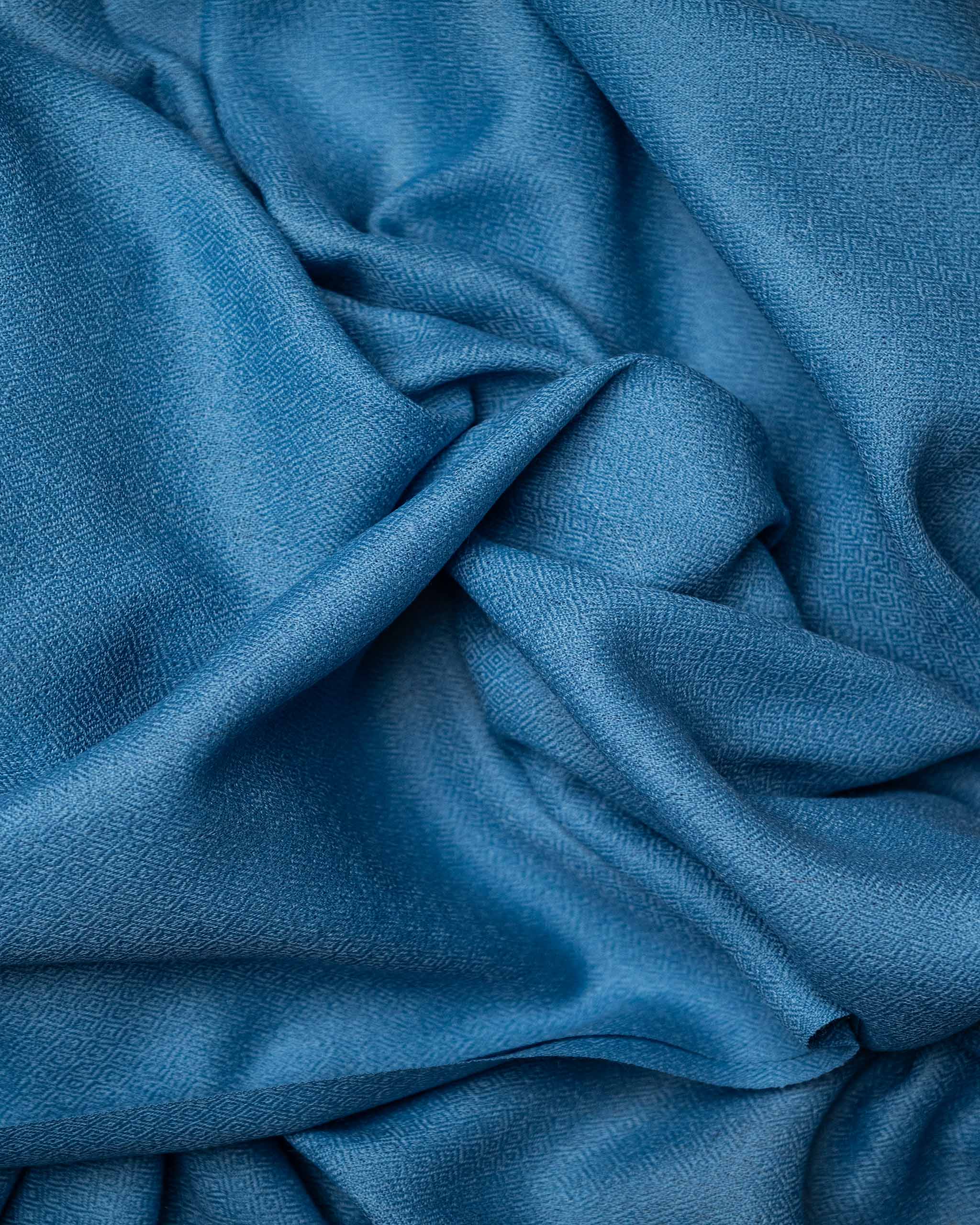 Open Sky Wool Stole  Sky Blue stole from the Ashwaa Sunrise collection