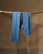Open Sky Wool Stole  Sky Blue stole from the Ashwaa Sunrise collection
