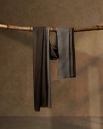 Moss Stride Wool Stole  Olive stole from the Ashwaa Sunrise collection