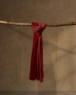 Blossom Pace Wool Stole  Peach stole from the Ashwaa Sunrise collection