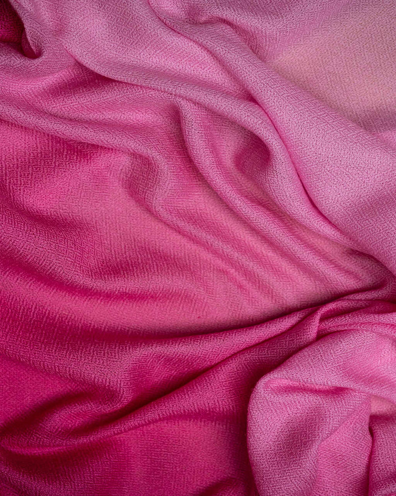 Rose Halt Wool Stole  Baby Pink stole from the Ashwaa Sunrise collection