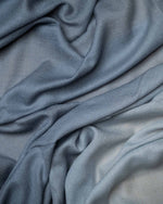 Slate Canter Wool Stole  Dark Grey stole from the Ashwaa Sunrise collection