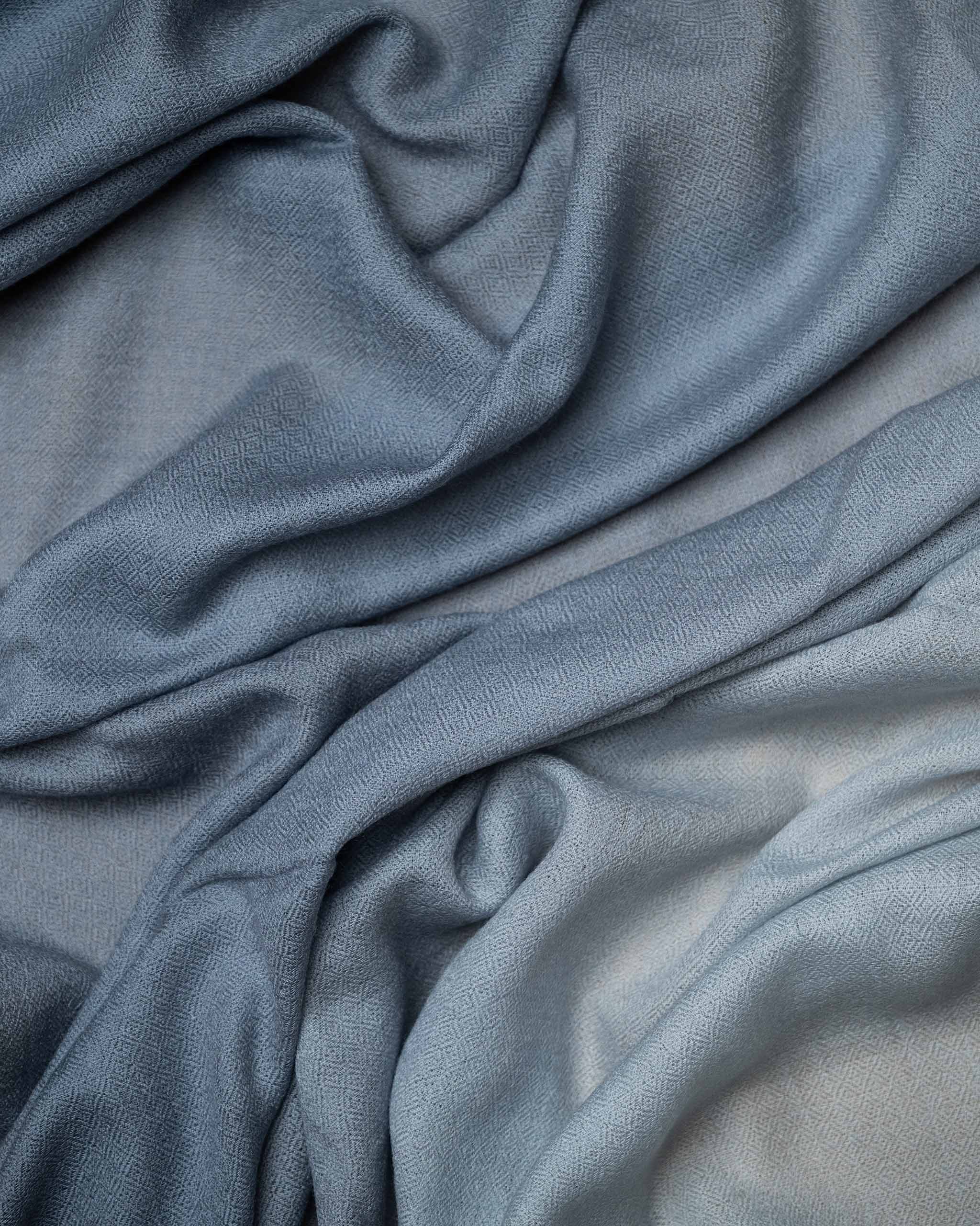 Slate Canter Wool Stole  Dark Grey stole from the Ashwaa Sunrise collection