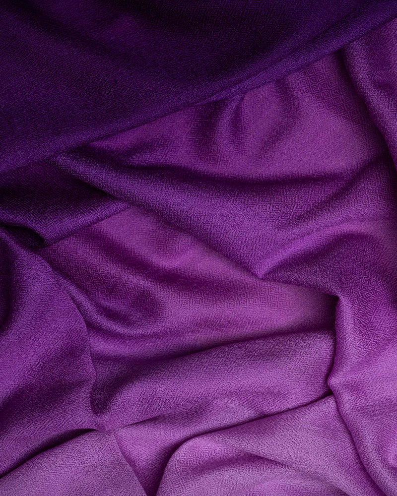 Lavender Pace Wool Stole  Lavender stole from the Ashwaa Sunrise collection