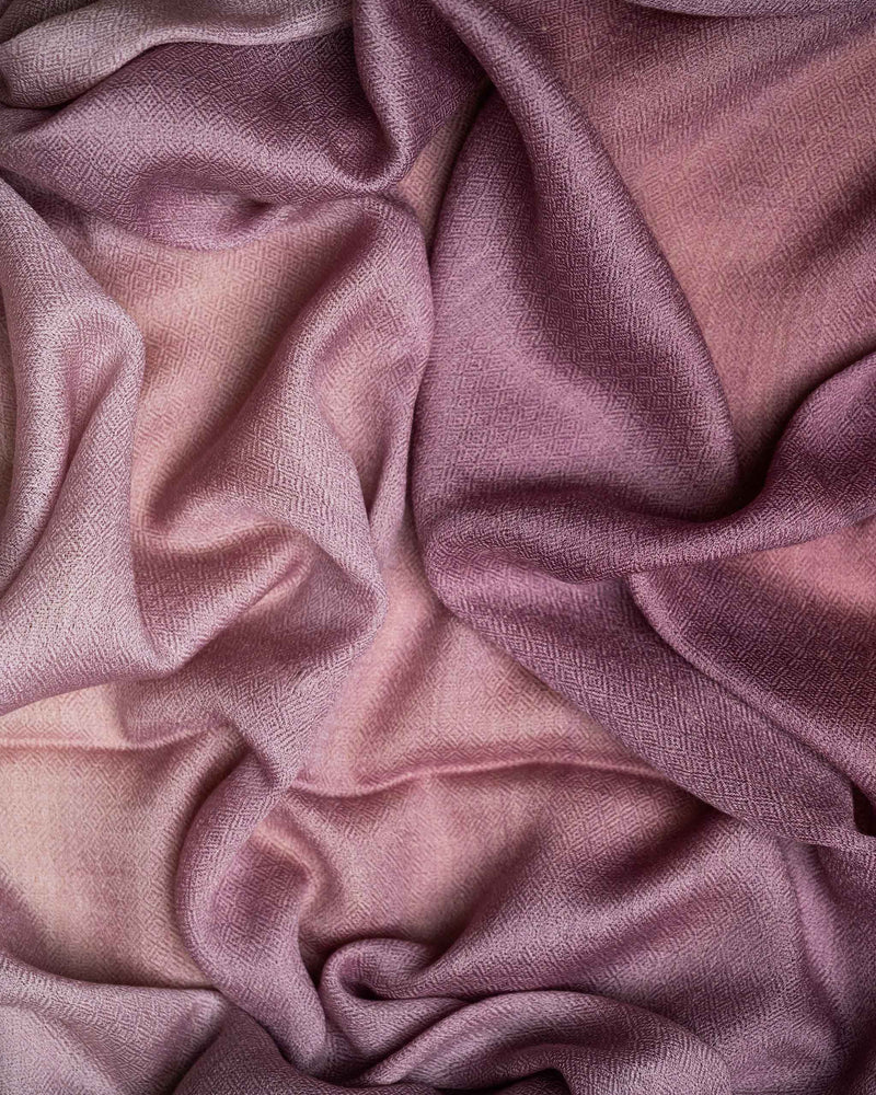 Bare Gallop Wool Stole  Nude stole from the Ashwaa Sunrise collection