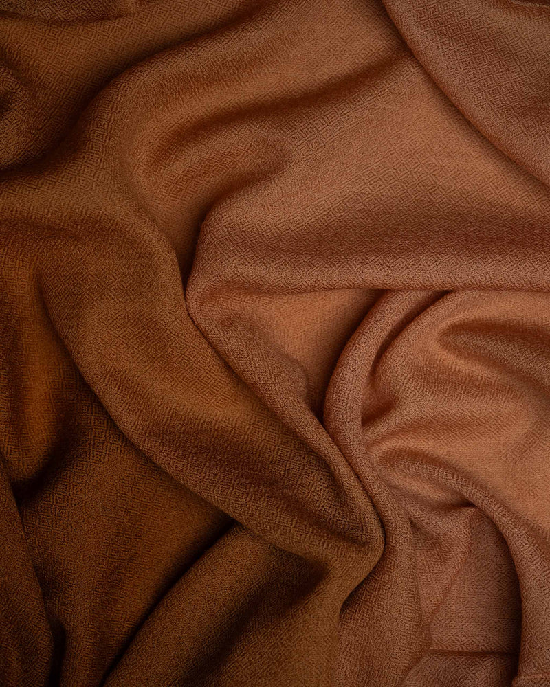 Tan Stride Wool Stole  Tan stole from the Ashwaa Sunrise collection
