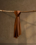 Tan Stride Wool Stole  Tan stole from the Ashwaa Sunrise collection