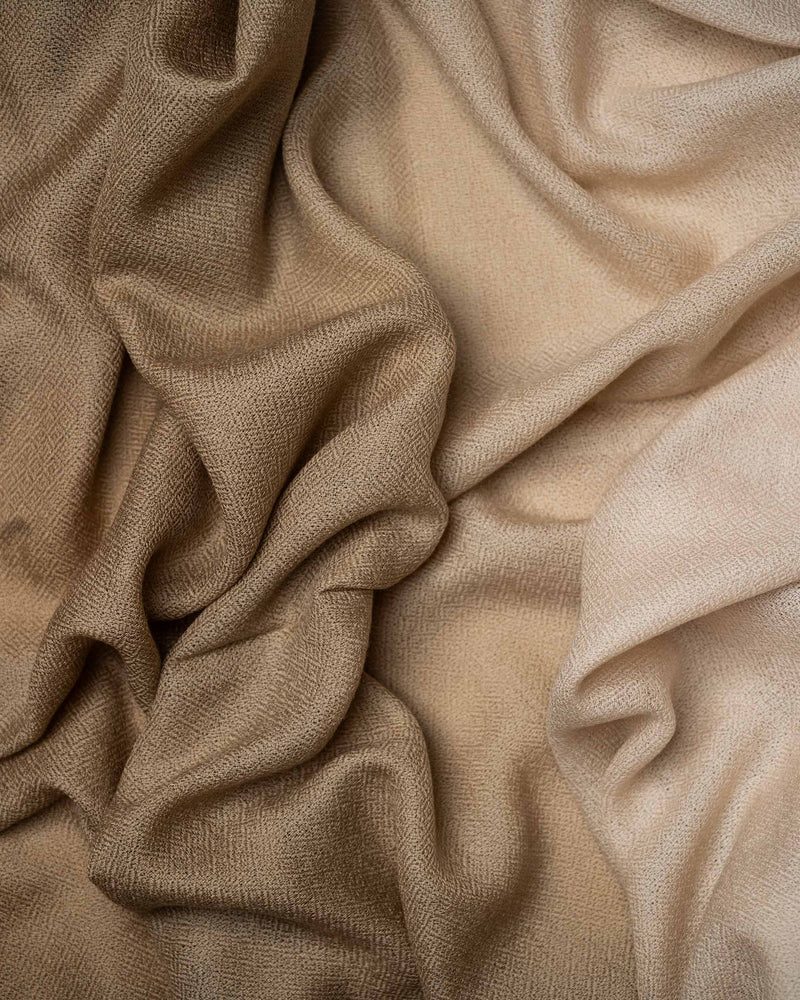 Ivory Canter Wool Stole  Ivory stole from the Ashwaa Sunrise collection