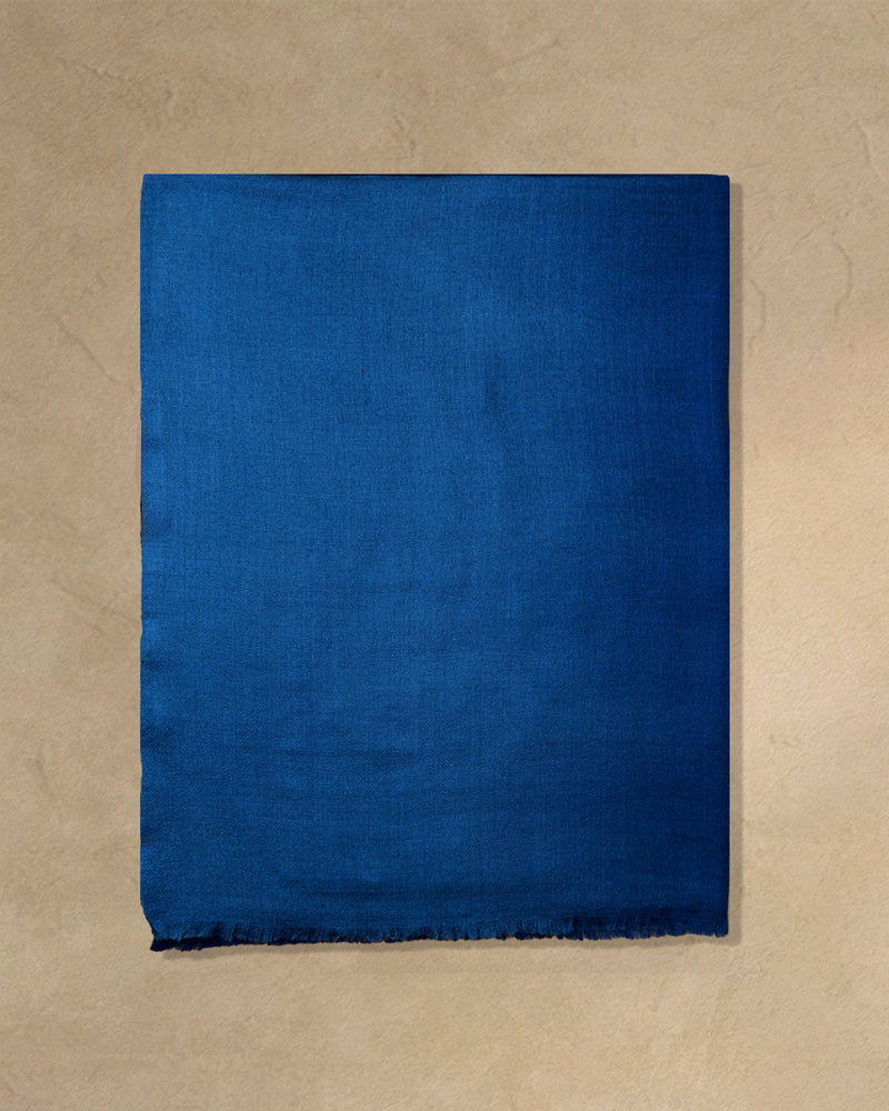 Cobalt Pommel Cashmere Stole  Metallic Blue stole from the Ashwaa Equestrian collection