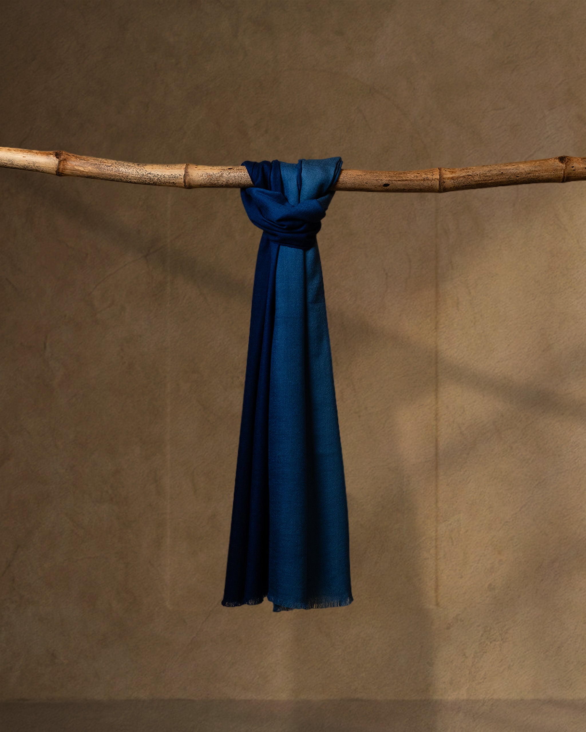 Cobalt Pommel Cashmere Stole  Metallic Blue stole from the Ashwaa Equestrian collection
