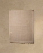 Barley Pace Wool Stole  Beige stole from the Ashwaa Sunrise collection