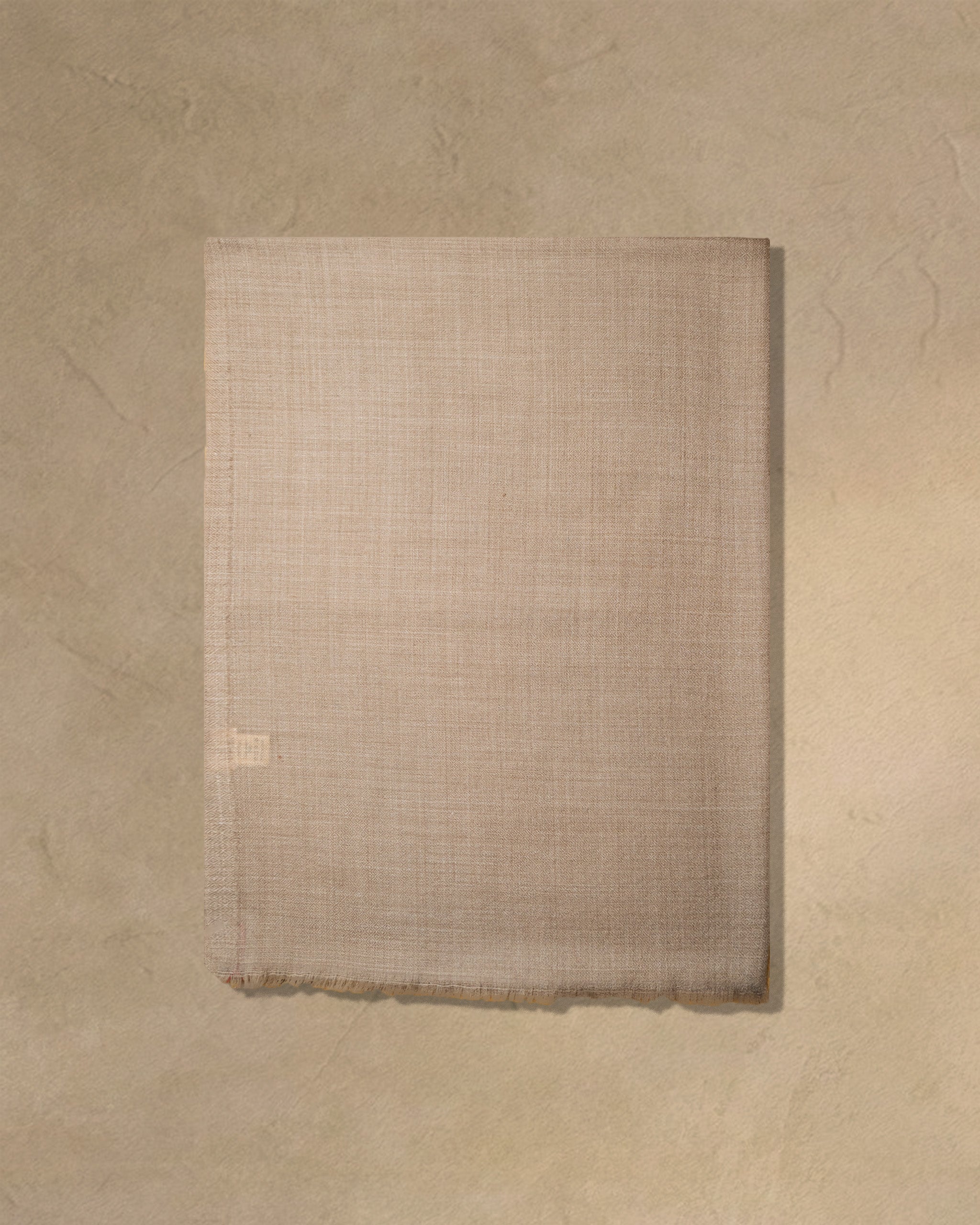 Barley Pace Wool Stole  Beige stole from the Ashwaa Sunrise collection