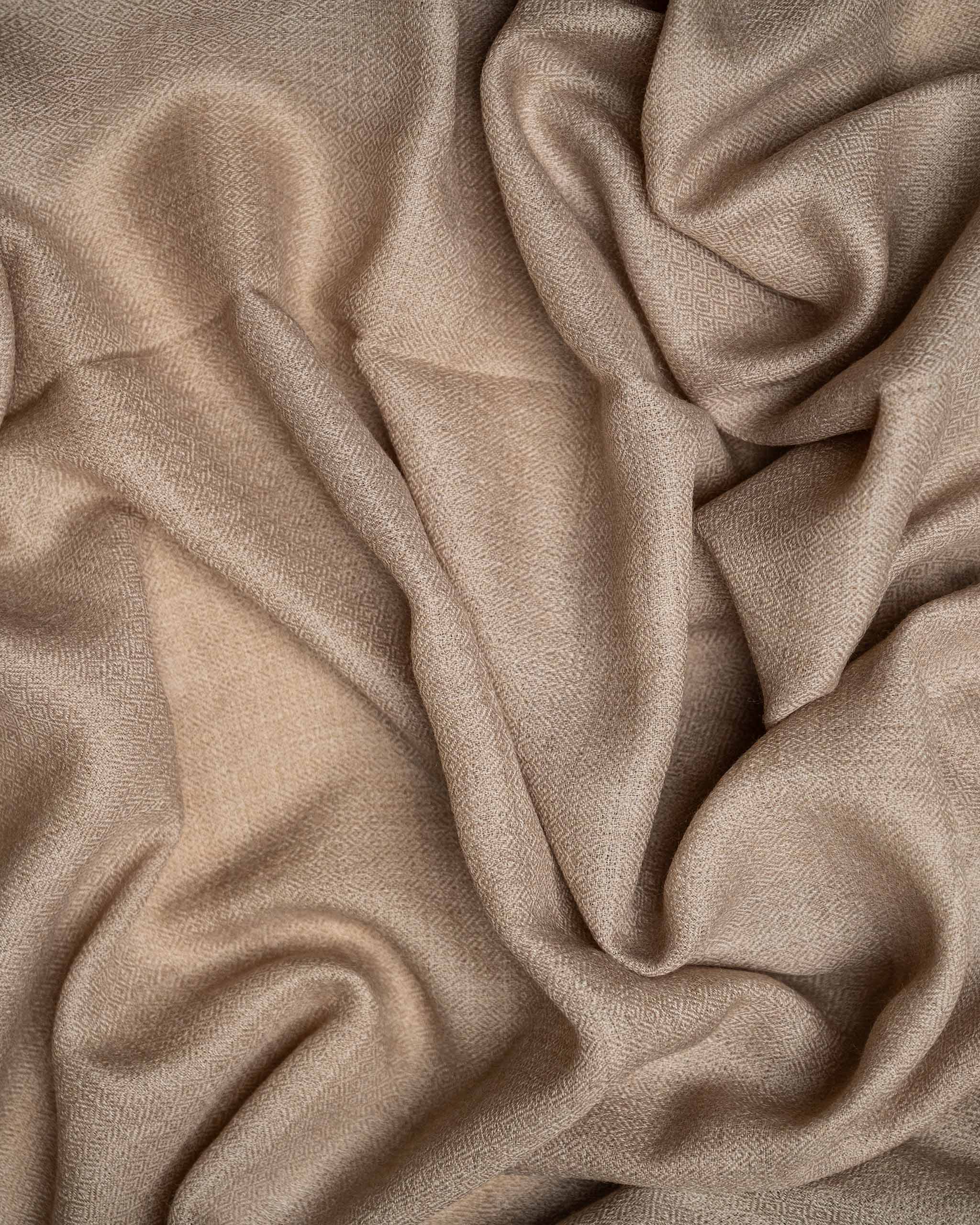 Barley Pace Wool Stole  Beige stole from the Ashwaa Sunrise collection