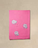 Pink Frill Wool Stole  Pink stole from the Ashwaa Sunrise collection