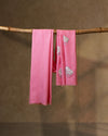 Pink Frill Wool Stole