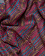 Chalk Bloom Wool Stole  Ivory stole from the Ashwaa Sunrise collection