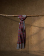 Chalk Bloom Wool Stole  Ivory stole from the Ashwaa Sunrise collection