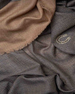 Wheat Bloom Wool Stole  Beige stole from the Ashwaa Equestrian collection