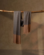 Wheat Bloom Wool Stole  Beige stole from the Ashwaa Equestrian collection