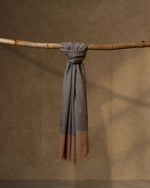 Wheat Bloom Wool Stole  Beige stole from the Ashwaa Equestrian collection