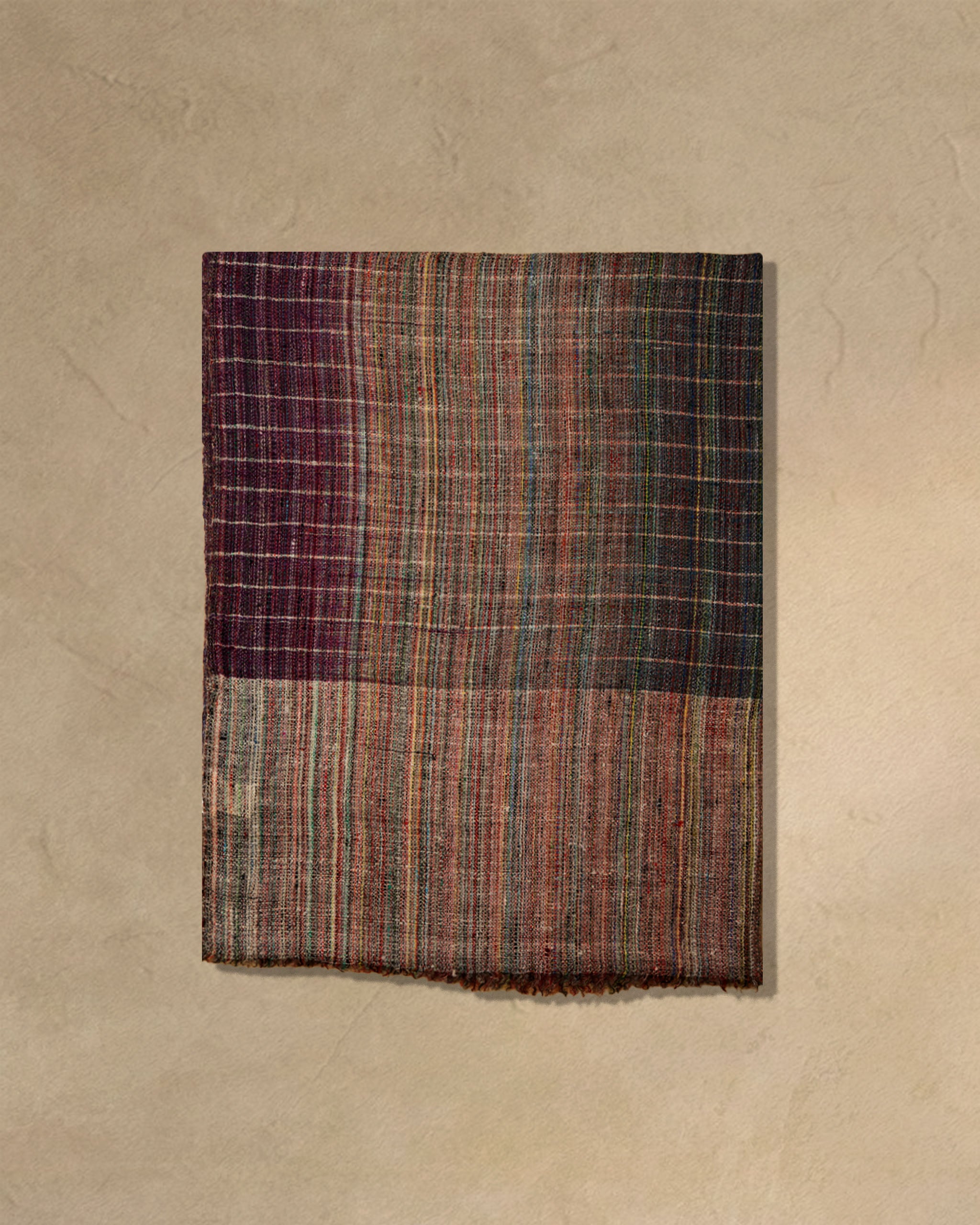 Mulberry Trot Wool Stole  Burgundy stole from the Ashwaa Sunrise collection