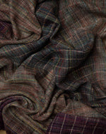 Mulberry Trot Wool Stole  Burgundy stole from the Ashwaa Sunrise collection
