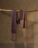 Mulberry Trot Wool Stole  Burgundy stole from the Ashwaa Sunrise collection