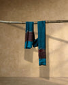 Turquoise Bloom Wool Stole