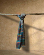 Linen Cross Wool Stole  Ivory stole from the Ashwaa Sunrise collection