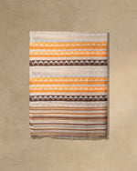 Peach Zari Wool Stole  Peach stole from the Ashwaa Sunrise collection