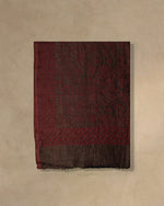 Rust Spur Wool Stole  Rust stole from the Ashwaa Sunrise collection