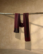 Rust Spur Wool Stole  Rust stole from the Ashwaa Sunrise collection