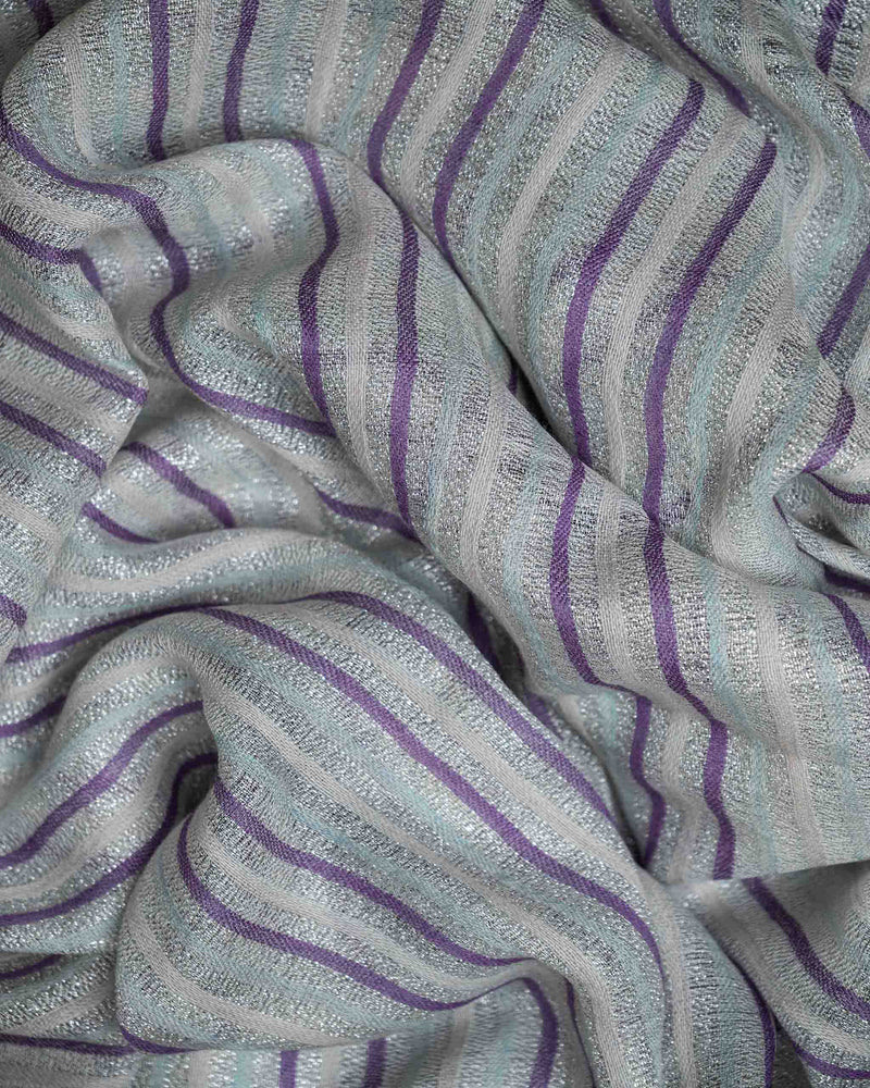 Sky Weave Wool Stole  Sky Blue stole from the Ashwaa Sunrise collection