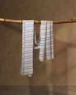 Sky Weave Wool Stole  Sky Blue stole from the Ashwaa Sunrise collection