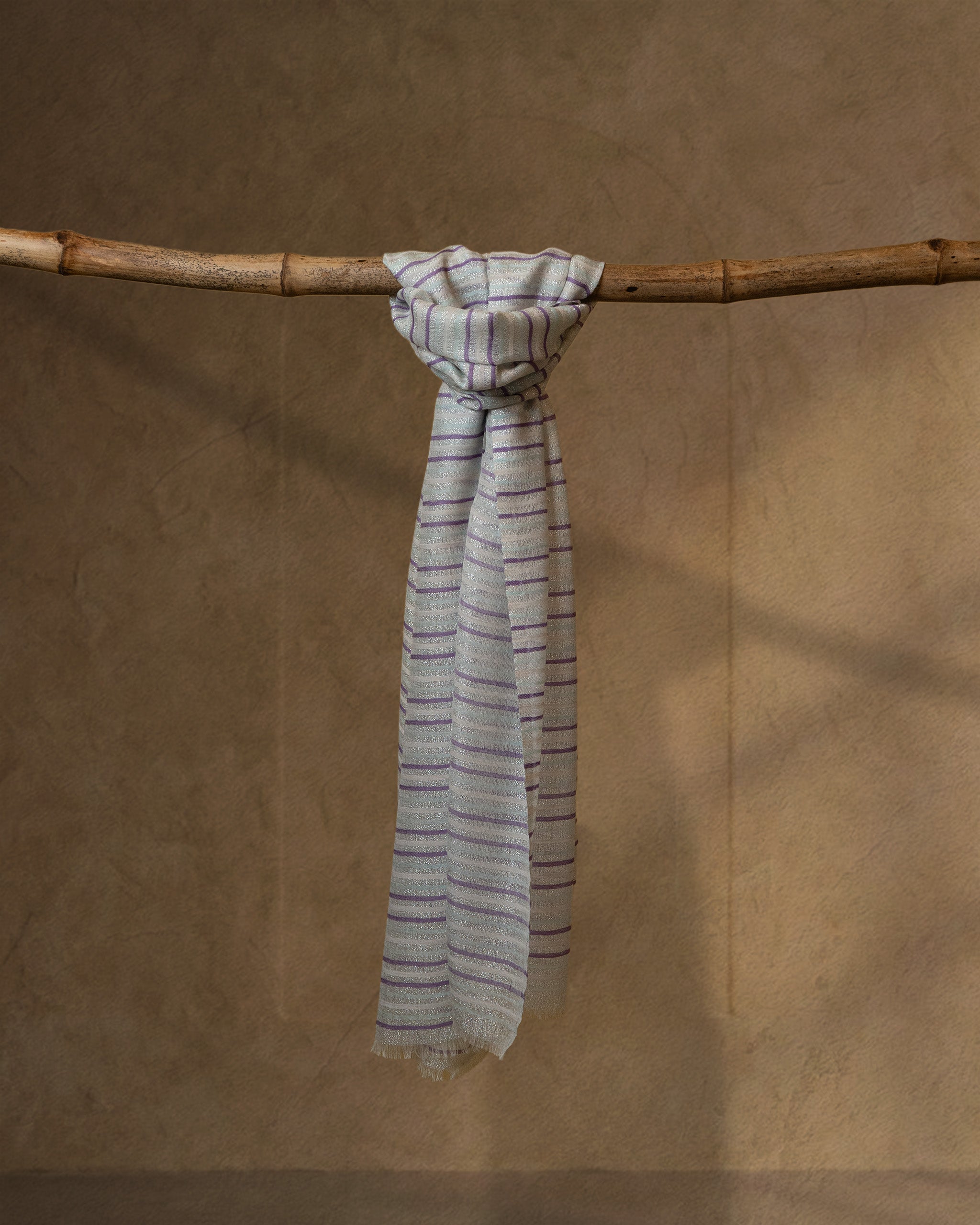 Sky Weave Wool Stole  Sky Blue stole from the Ashwaa Sunrise collection