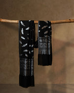 Soot Zari Wool Stole  Black stole from the Ashwaa Sunrise collection