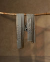 Blue Emboss Wool Stole