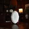 Ivory Scalloped Oval Plate