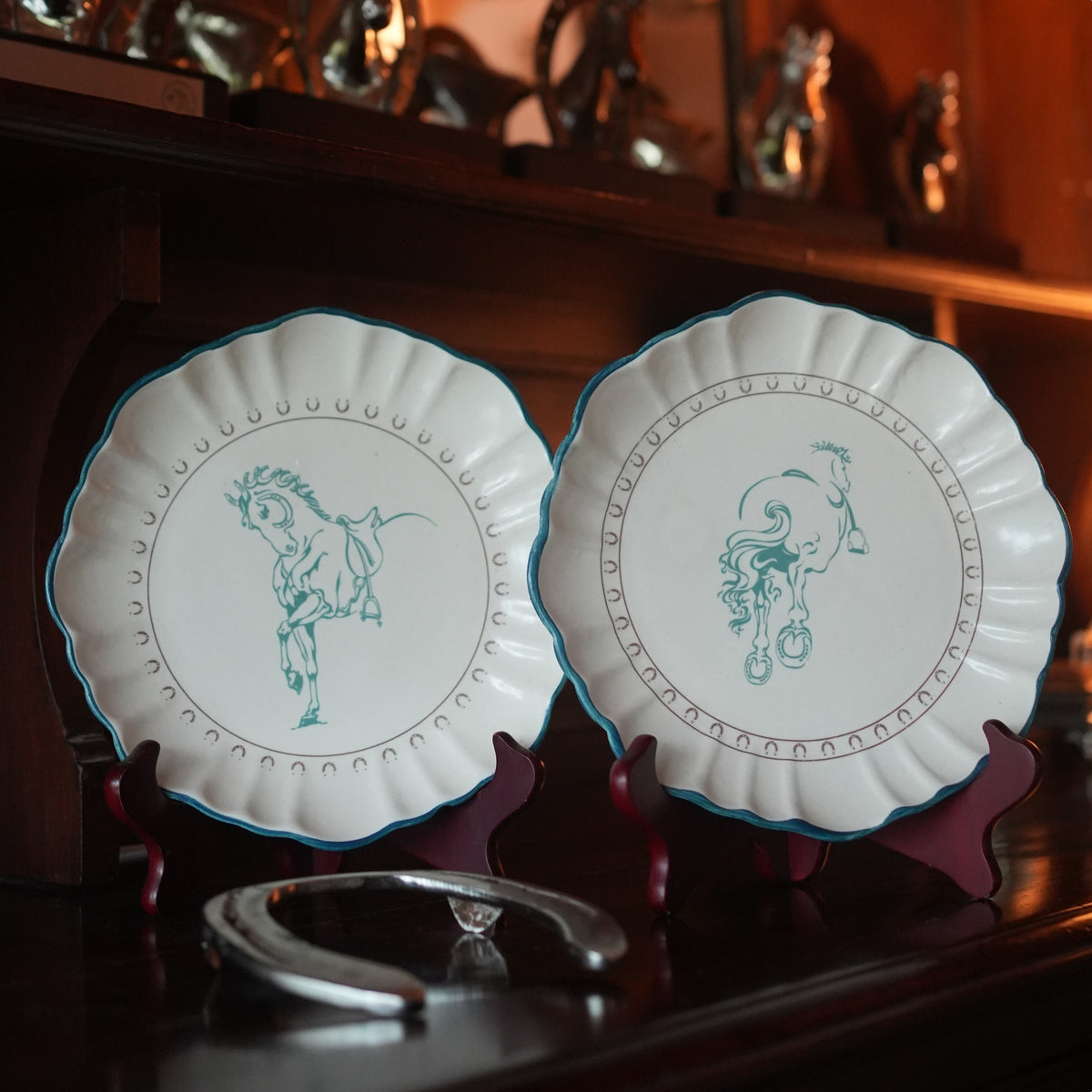 Ceramics Gift Set - 2 Rim Plates